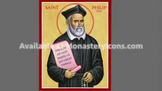 St Philip Neri Icon from Start to Finish [upl. by Ib284]