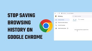 How to Stop Saving Browsing History on Google Chrome [upl. by Nadaha]