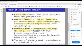 19 Factors affecting demand elasticity [upl. by Crescantia]