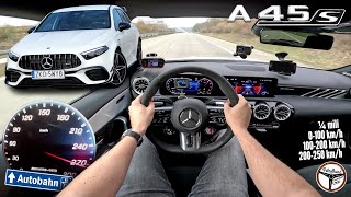 2023 MercedesAMG A45s 421 KM  Vmax Racebox PRÓBA AUTOSTRADOWA  4K [upl. by Cruickshank391]