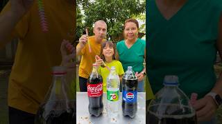 Pepsi 7up CocaCola VS Mentos shorts GamGam Family [upl. by Obadias275]