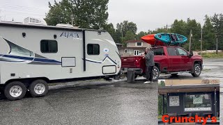 Dry Camp at Cabelas Anchorage During a Wind Storm [upl. by Natsud]