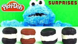 Cookie Monster Opens Cookie Surprises [upl. by Leelah]