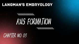 mixupstudy2949 Langmans Embryology Chapter  03 Axis Formation [upl. by Layney]