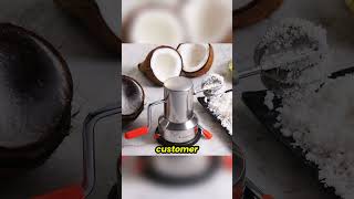 Wonderchef Stainless Steel Coconut Scraper for Kitchen Vacuum Base Rotatable Handle kitchentools [upl. by Eruot]