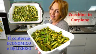 Le ZUCCHINE IN CARPIONE 🥰Il Contorno Economico E Gustoso [upl. by Ahc]