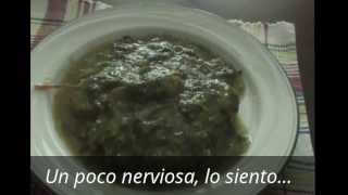 ESPINAZO DE PUERCO CON VERDOLAGAS EN CHILE VERDE [upl. by Kial]