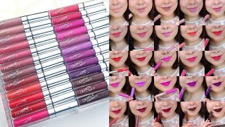 NEW COLOURPOP ULTRA MATTE LIP SWATCHES IN 3 MINUTES [upl. by Pampuch]