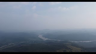 Sangama River Confluence Point  4K  Drone View  Kanakapura  Near Mekedatu  Karnataka  India [upl. by Lloyd]