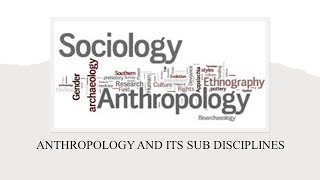 Anthropology amp Its Sub Disciplines [upl. by Annasiul989]