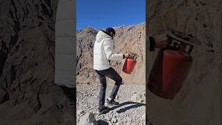 Gas cylinder leak hogya ladakh mountains pai vlog bluebox [upl. by Jacki]