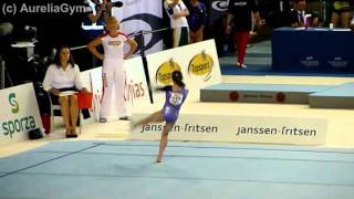 Stepanova Maria RUS FX qual Ghent World Cup 2011 [upl. by Auhsot645]