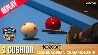 3 Cushion  European Championship 2023  Dani SANCHEZ vs Ruben LEGAZPI [upl. by Maclean106]