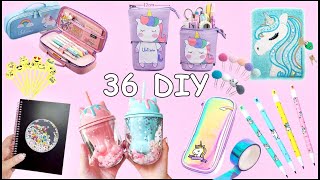 36 DIY EASY SCHOOL SUPPLIES  BACK TO SCHOOL HACKS AND CRAFTS [upl. by Dode]