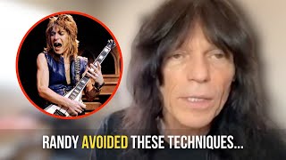 Rudy Sarzo Randy Rhoads Avoided Playing Guitar Like Eddie Van Halen in Ozzy Osbourne [upl. by Ayerf]