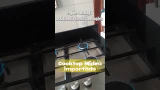 Fogão Cooktop Midea importado 4 BC tripla chama manutencao Fogões Maringá gás [upl. by Goldfarb]