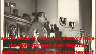 Stalin Soviet Elections Speech 1937 Full ENGLISH SUBS [upl. by Vandervelde967]