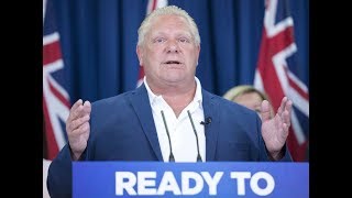 Ontarios incoming premier Doug Ford orders public sector hiring freeze [upl. by Yarg736]