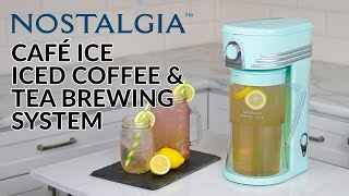 CIT3PLSAQ  Nostalgia Café Ice Iced Tea and Coffee Brewing System [upl. by Anitac801]