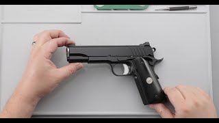 Disassemblyreassembly of Nighthawk Custom bushing barrel 1911 [upl. by Atinaej628]