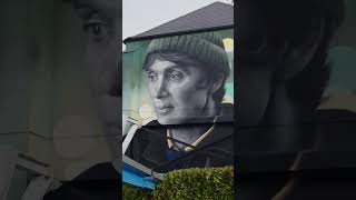 A striking new mural celebrating Irish actor Cillian Murphy as Bill Furlong in New Ross [upl. by Curkell]