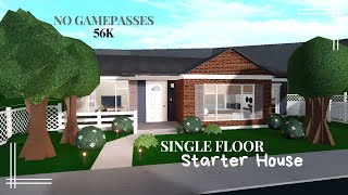 ☆⌒ヽno gamepass starter house speedbuild  56k  bloxburg [upl. by Jammie]