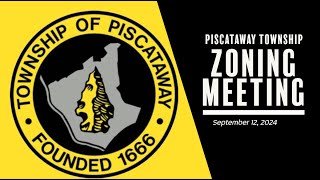 Piscataway Township Zoning Meeting September 12 2024 [upl. by Etta]