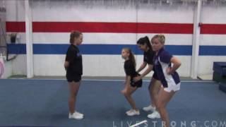 How to Do Basket tosses in Cheerleading [upl. by Ecertap]