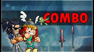 Spear amp Sword TEAM Combo  Brawlhalla [upl. by Canfield61]