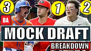 2024 MLB Mock Draft 40 Breakdown With Baseball Americas Carlos Collazo [upl. by Alywt]