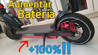 Aumentar BATERÍA patienete Xiaomi M365  100 de kilometros [upl. by Rehposirhc]