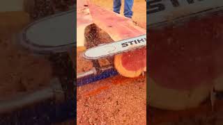 chainsaw made lumber Norwood pm14 portamill holzffarma g660 2 stroke lumber [upl. by Murrah]