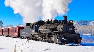 Winter STEAM TRAIN Cumbres amp Toltec Scenic [upl. by Etnuhs]