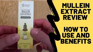 Mullein extract review how to use and benefits [upl. by Rossie]