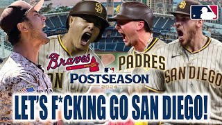 PADRES VS BRAVES THE TIME IS NOW LETS FCKING GO SAN DIEGO LFGSD [upl. by Lyrahc]