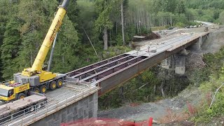 Modern Bridge Construction Time Lapse Compilation [upl. by Akimyt]