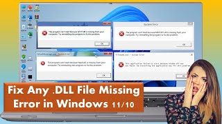 How to Fix Any DLL File Missing Error in Windows 1110 [upl. by Feerahs]