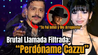 🔥🍾CHRISTIAN NODAL LLORANDO Y BORRACHO LE PIDE PERDÓN A LAS 3 AM A CAZZU JAMÁS DEBÍ SERTE INFIEL 💔😭 [upl. by Engeddi757]