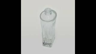 17 oz 50ml LineShaped Clear Glass Bottle Heavy Base Bottom [upl. by Aehr598]