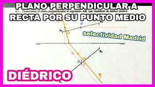 DIÉDRICO  perpendicularidad recta y plano👍 [upl. by Nnahs]