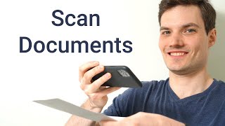 How to Scan a Document to your Phone [upl. by Anaujd]