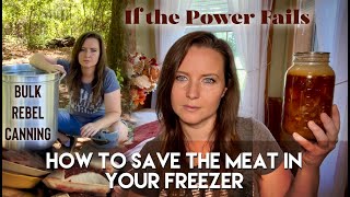 How To Save Your Freezer Meat When the Power Grid Fails [upl. by Kaine]