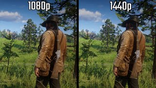 Red Dead Redemption 2  1080p vs 1440p Comparison [upl. by Aisya533]