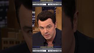 Wheel of Impressions w SethMacFarlane LiamNeeson talks about Time Warner Cable FallonTonight [upl. by Eimmak]