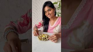 Sweet corn 🌽 husk తో candle holder DIY tealightcandleholder diwalispecial [upl. by Yessac]