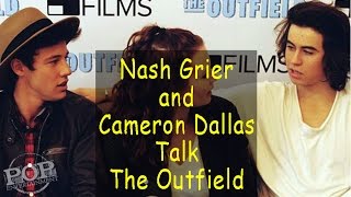 Nash Grier amp Cameron Dallas talk The Outfield Movie [upl. by Relyuc]