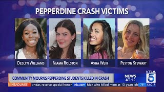 Pepperdine University holds prayer service for students killed in Malibu crash [upl. by Yasu710]