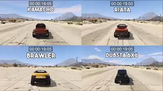 Kamacho vs riata vs brawler vs dubsta 6x6 [upl. by Acsicnarf787]