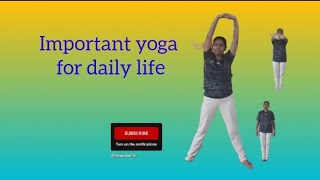 Important yoga for daily lifeDaily Yoga [upl. by Sheldon576]