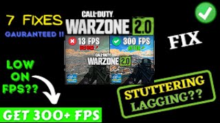 Warzone 2 Season 5 Stuttering amp Max FPS Fix PC Part 1 Call Of Duty [upl. by Awe]